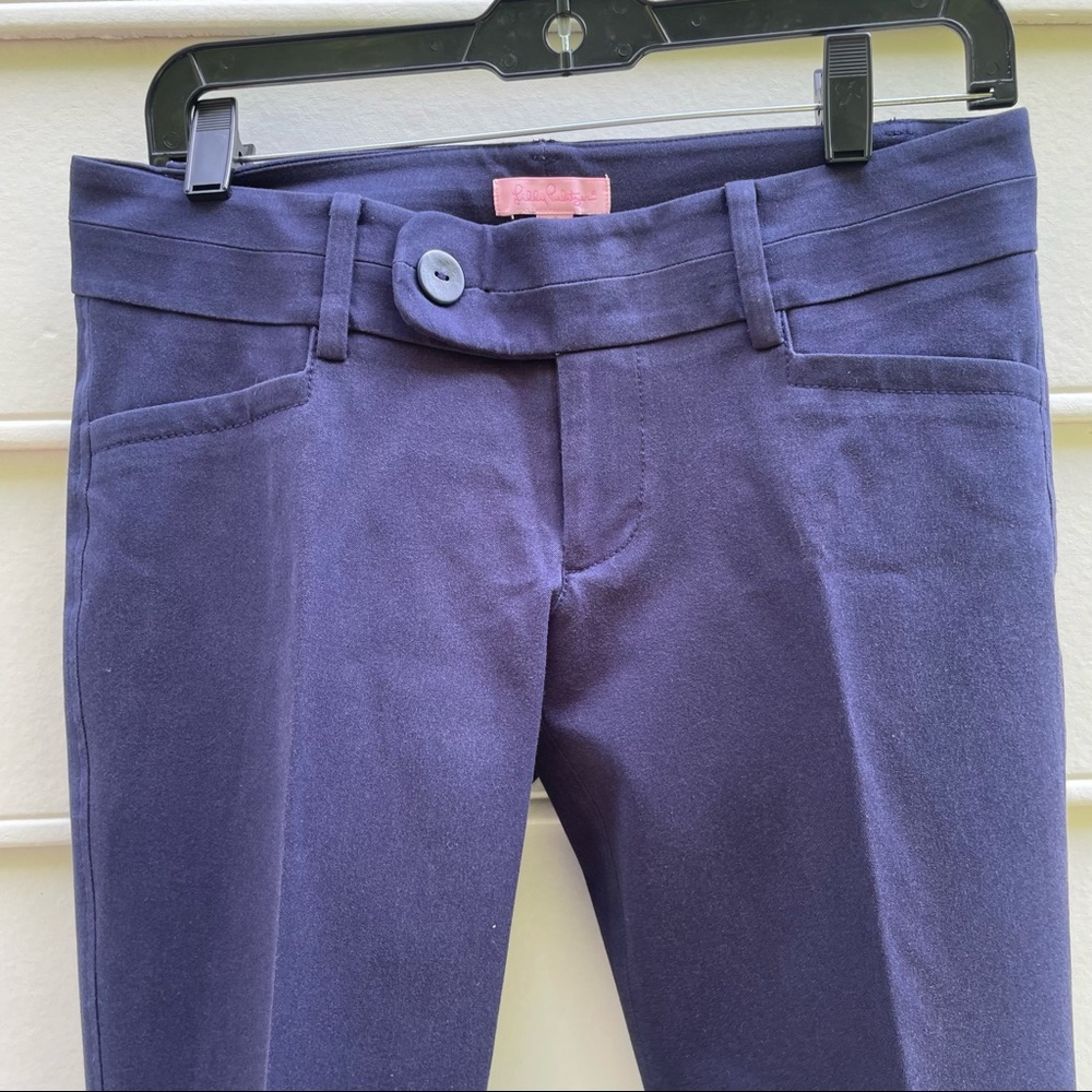 Lilly Pulitzer Luxury Solid True Navy Capri Pants size 4 - Picture 5 of 16